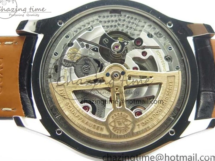 MIROTIME 0523 Portugieser Perpetual Calendar IW503401 V9F 1:1 Best Edition Blue Dial on Black Leather Strap A Contemporary 7114